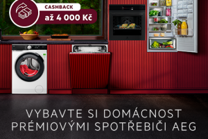 Cashback AEG až 4 000 Kč na vybrané spotřebiče
